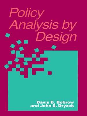 cover image of Policy Analysis by Design